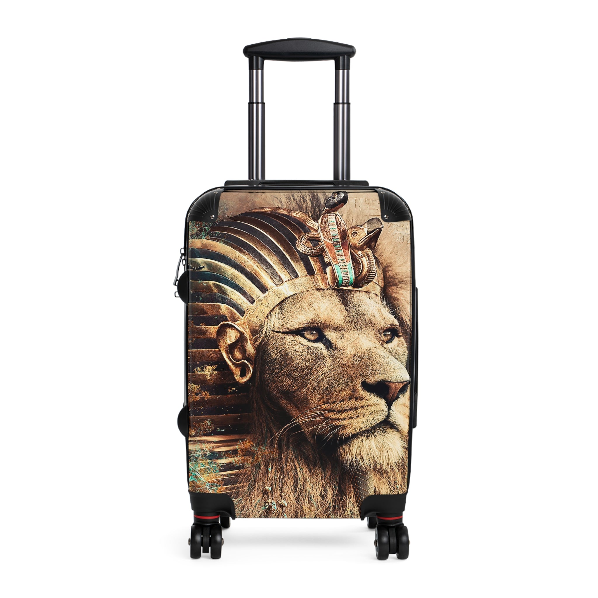 Pharaoh Lion Suitcase — Egyptian-Inspired Luggage with Regal Lion Design