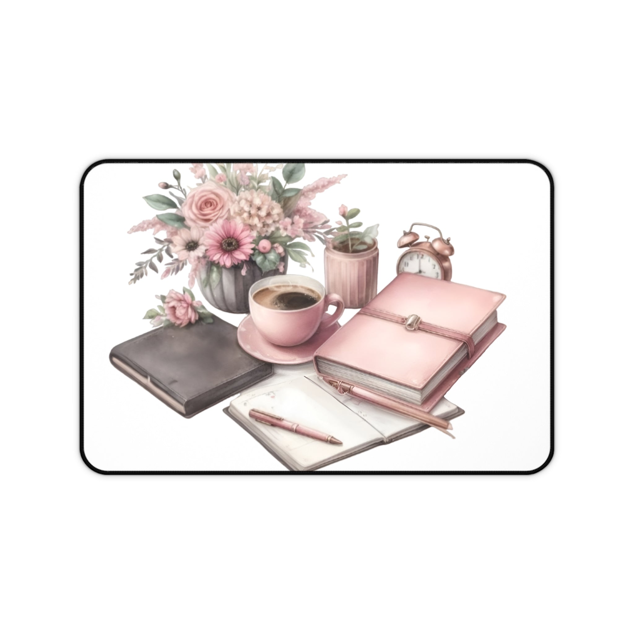 Pretty in Pink Desk Mat is a vibrant and stylish addition to your workspace. It provides a supportive surface for writing, typing, or crafting.