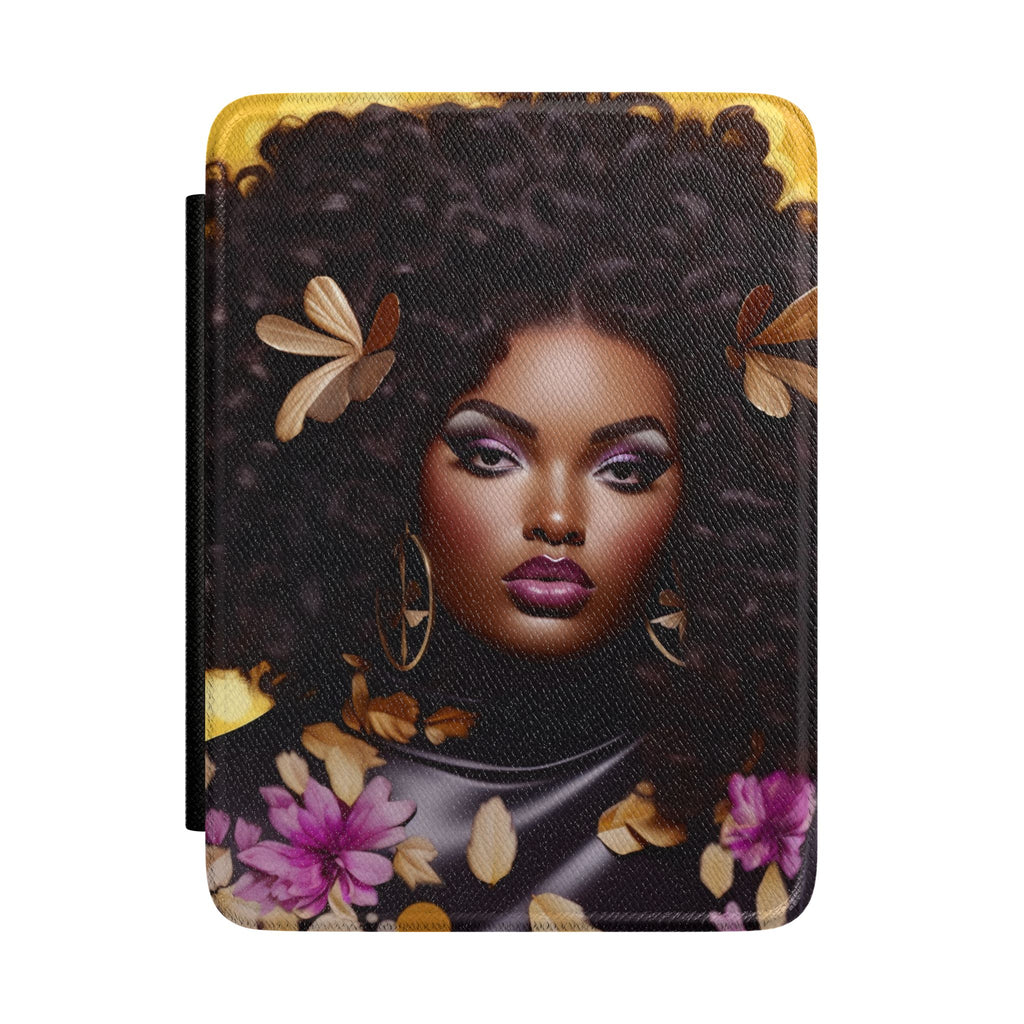 Kindle Case - Afro Queen Floral Protective Cover