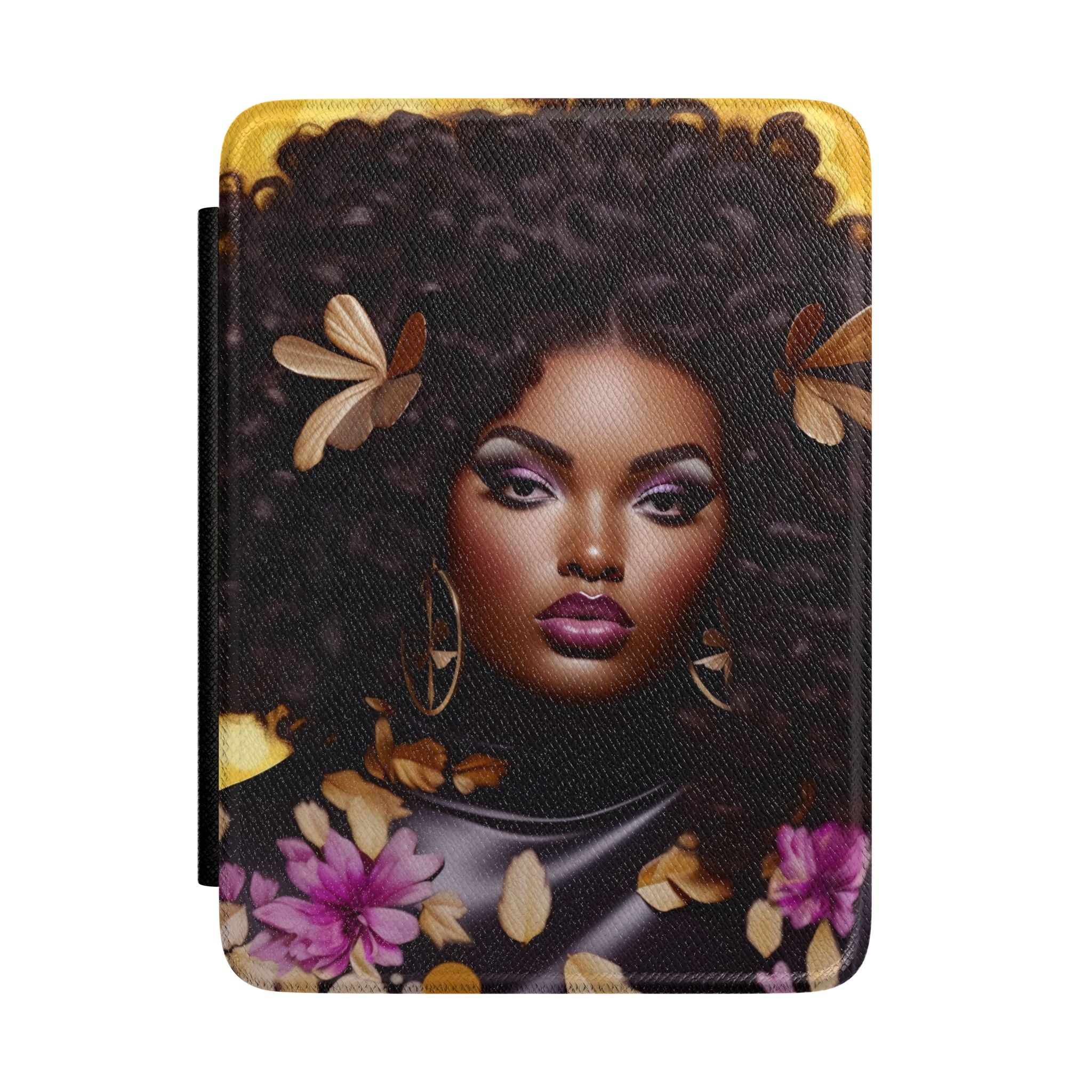 Kindle Case - Afro Queen Floral Protective Cover