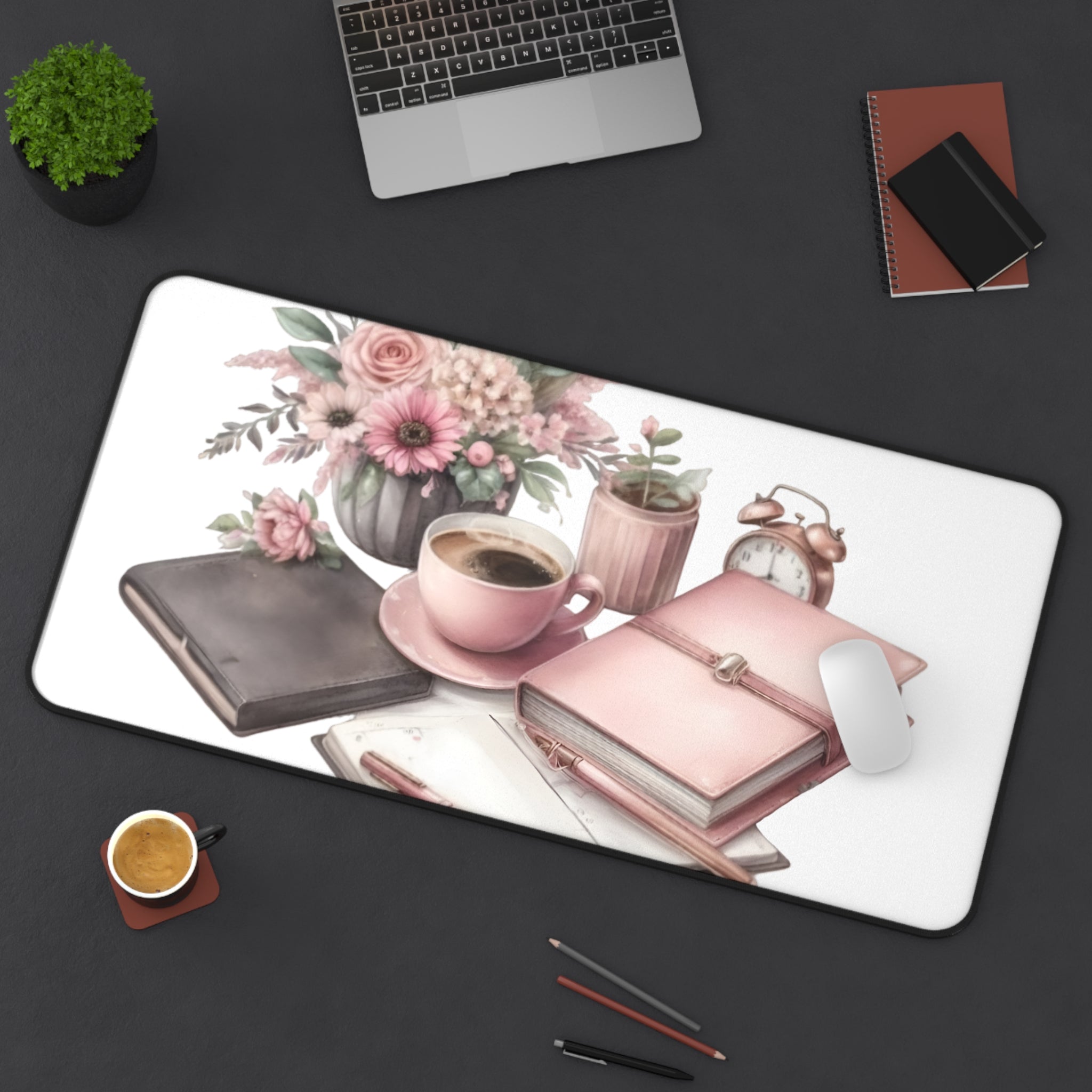 Pretty in Pink Desk Mat is a vibrant and stylish addition to your workspace.