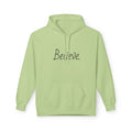 Believe Minimalist Hoodie — Inspirational Script Pullover This hoodie whispers quiet confidence. The simple "believe" on the chest feels like a small, steady reminder you can pull over when the day...