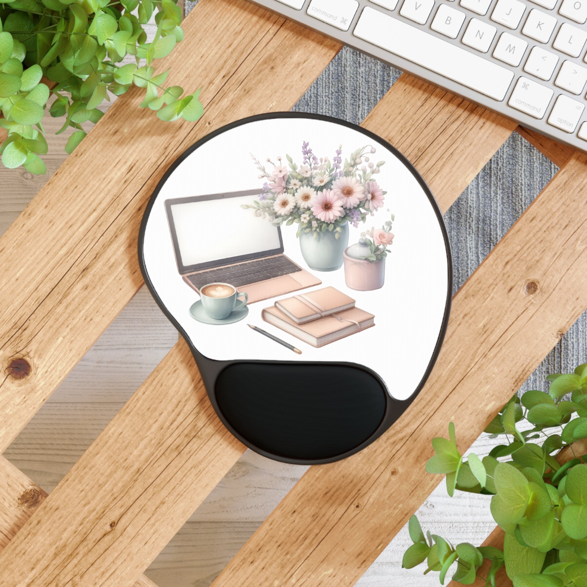 "Wrist Bliss " Mouse Pad With Wrist Rest