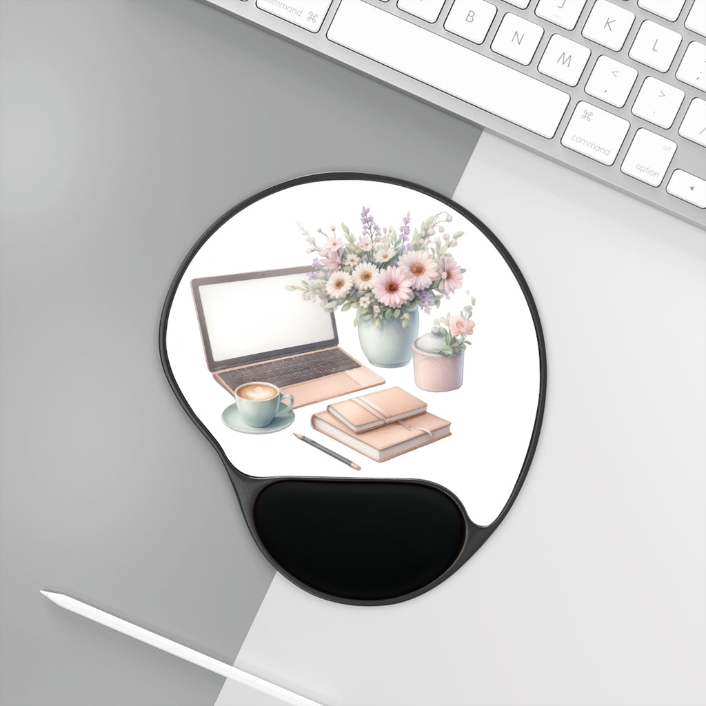 "Wrist Bliss " Mouse Pad With Wrist Rest