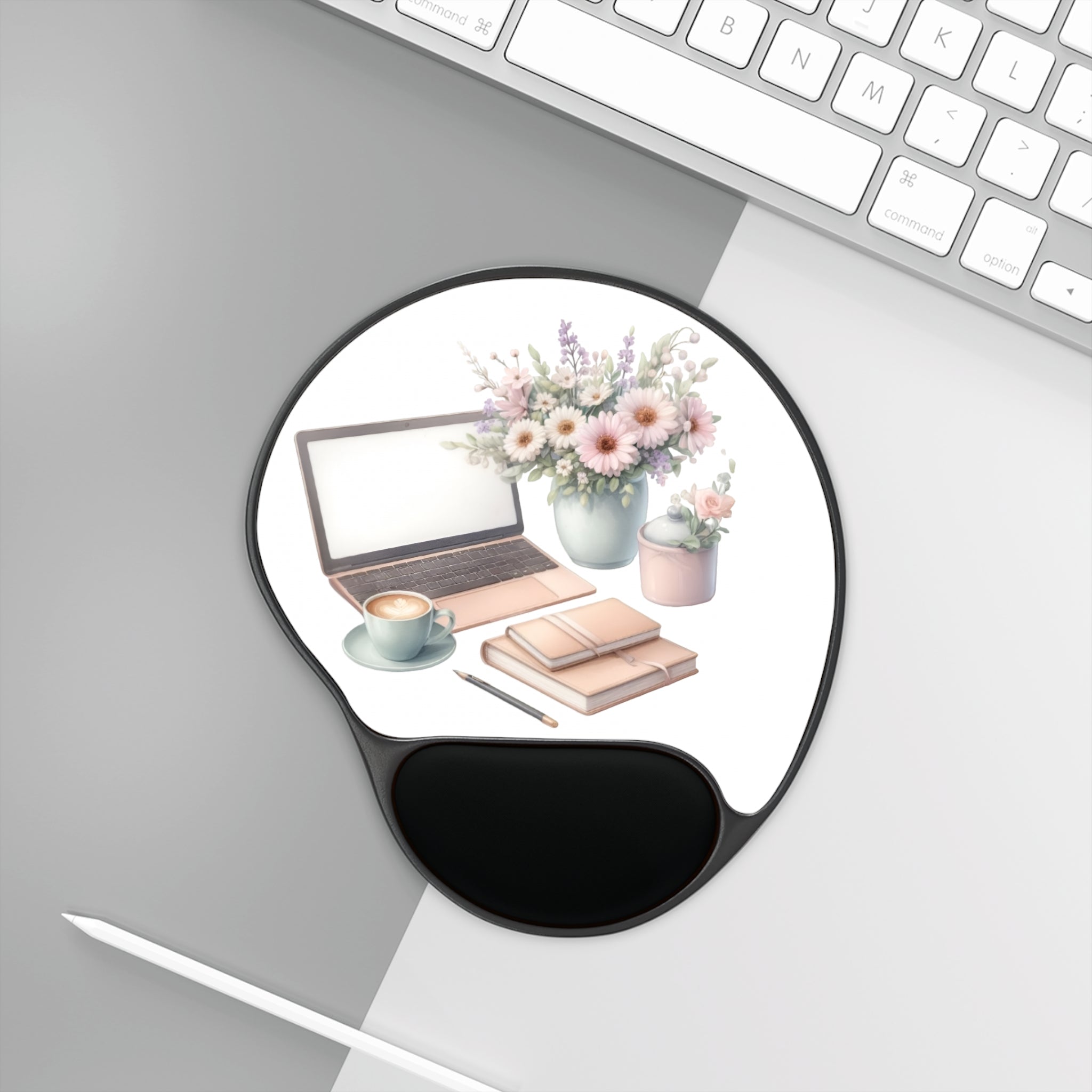 "Wrist Bliss " Mouse Pad With Wrist Rest
