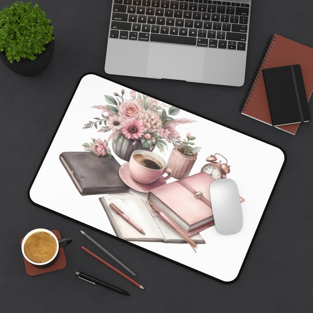 Pretty in Pink Desk Mat is a vibrant and stylish addition to your workspace.
